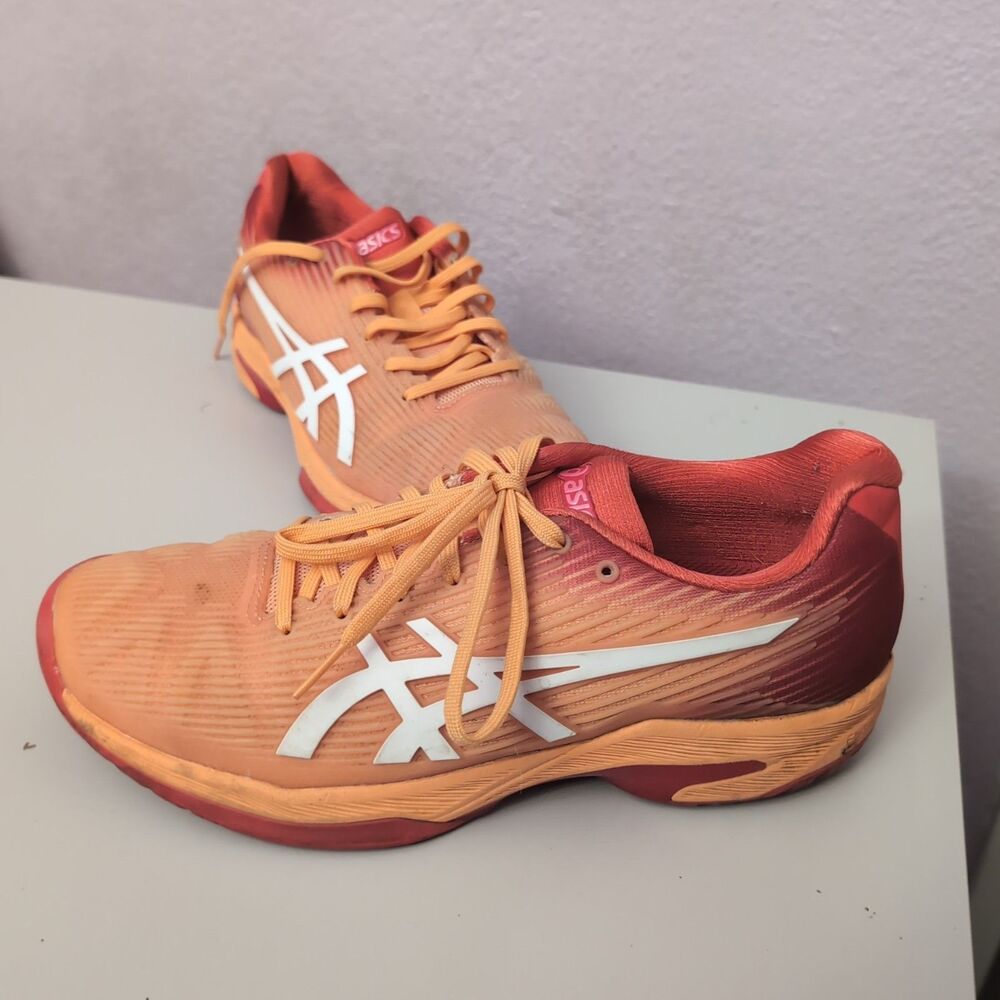 Asics Solution Speed FF Shoes Women's 9 Orange Running Shoes Sneakers